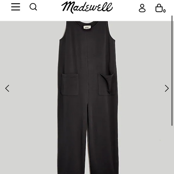 B 14   MADEWELL Superbrushed Pull-On Jumpsuit - Picture 3 of 7